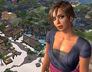 Uno dei mondi virtuali: Second Life