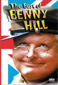 Il comico inglese Benny Hill (1924-1992)