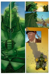 Disegni: tavola da "The Green Knight"