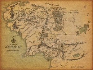 Middle-earth map