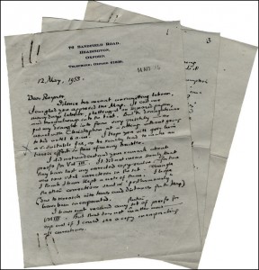 Lettera di Tolkien a Rayner Unwin del 12 maggio 1955