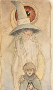 Helmut Dohle: Gandalf and Frodo Colour Study