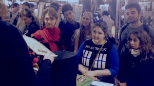 Lucca Comics: pubblico allo stand