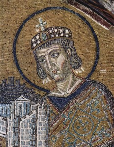 Mosaico bizantino: cesaropapismo (circa 1000)