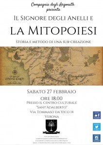 Verona: Locandina Argonath del 2016-02-27