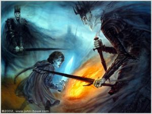 Frodo e i Nazgul - John Howe