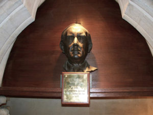 Tolkien's bust - Exeter college