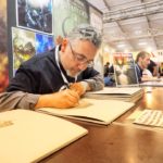 Roberto Arduini - firma calendari Lucca Comics and Games 2017
