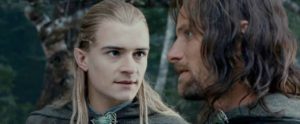 Legolas e Aragorn dal film di Jackson