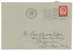 busta lettera 1956