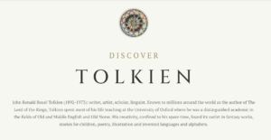 Sito web Tolkien Estate