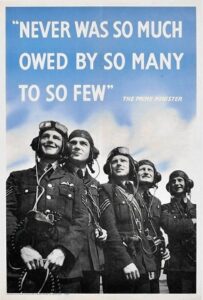 Poster di tributo alla Royal Air Force