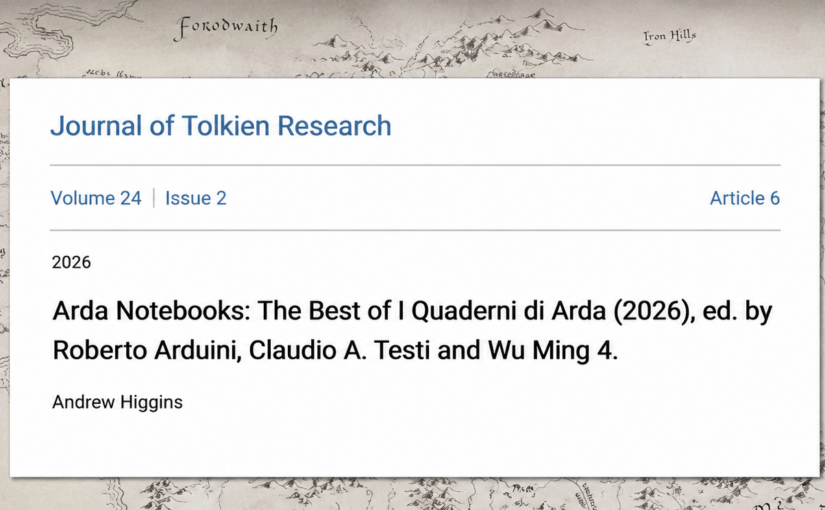 <em>Arda Notebooks</em> sul <em>Journal of Tolkien Research</em>: gli studi tolkieniani italiani parlano al mondo