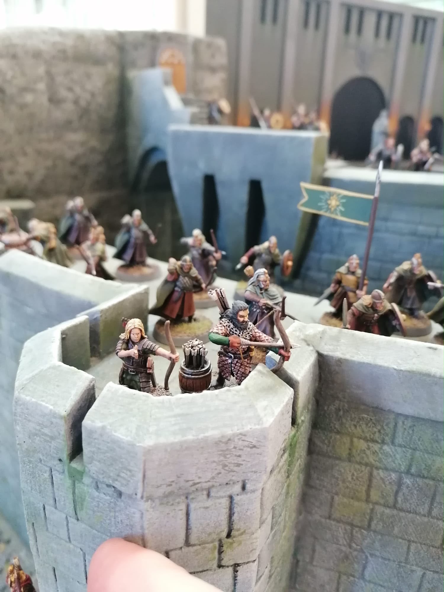 Dettaglio della riproduzione del Fosso di Helm